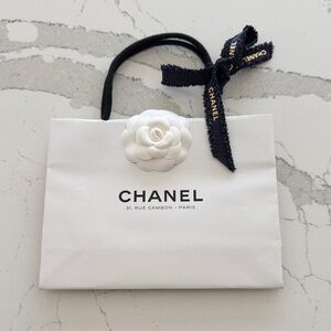 Chanel rue Cambon White Shopping Bag